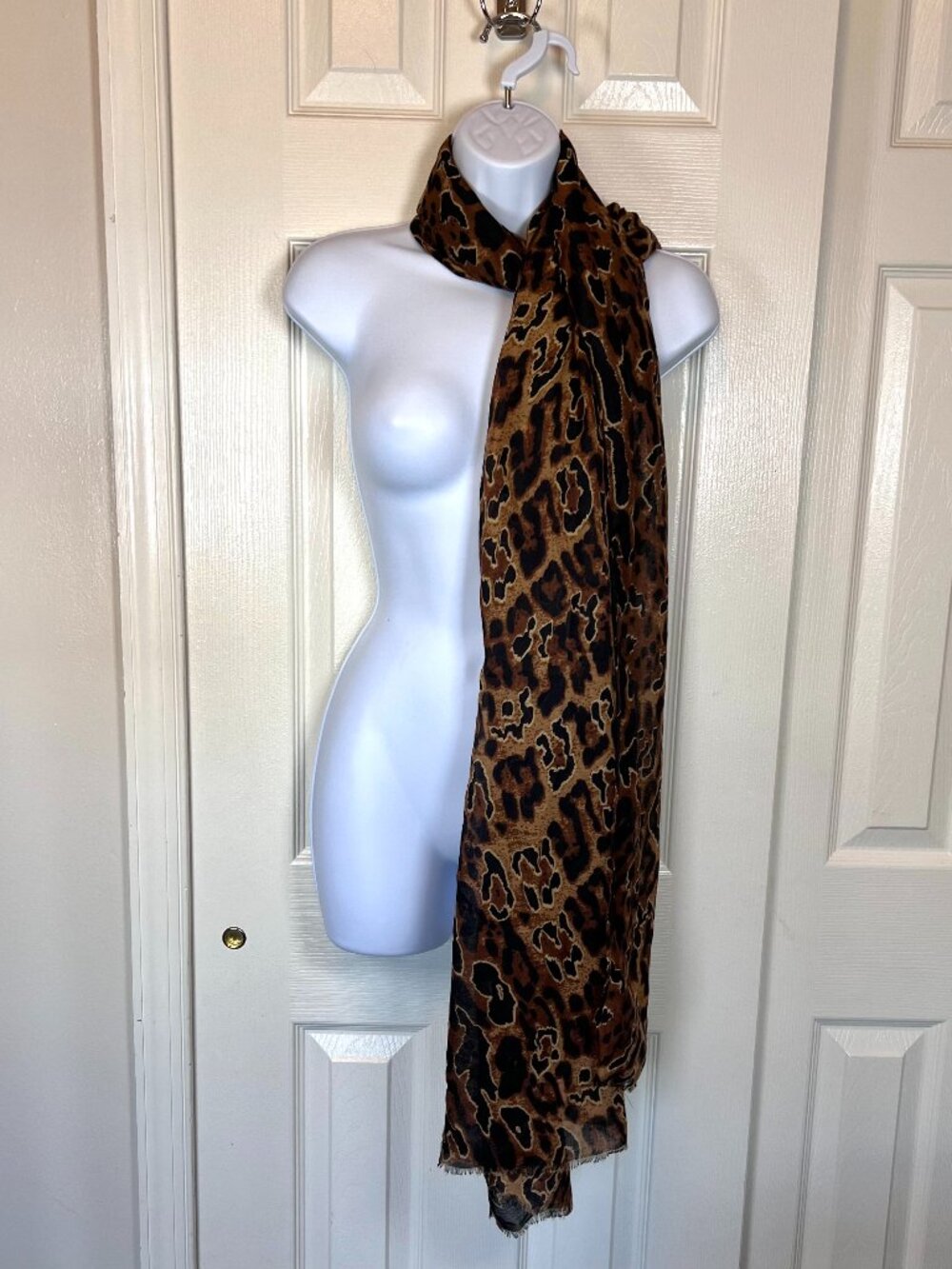 Lulla Collection Animal Print 67" Long Scarf